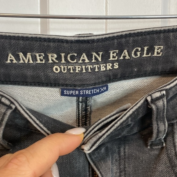 American Eagle Outfitters Women's Black Jeans - x long - super stretch x4 - US2 - Picture 2 of 5